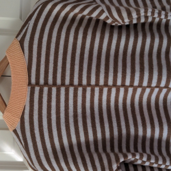 Madewell Stripe-Play Smithe Pullover Sweater in Heather Linen Size XS - Picture 5 of 8